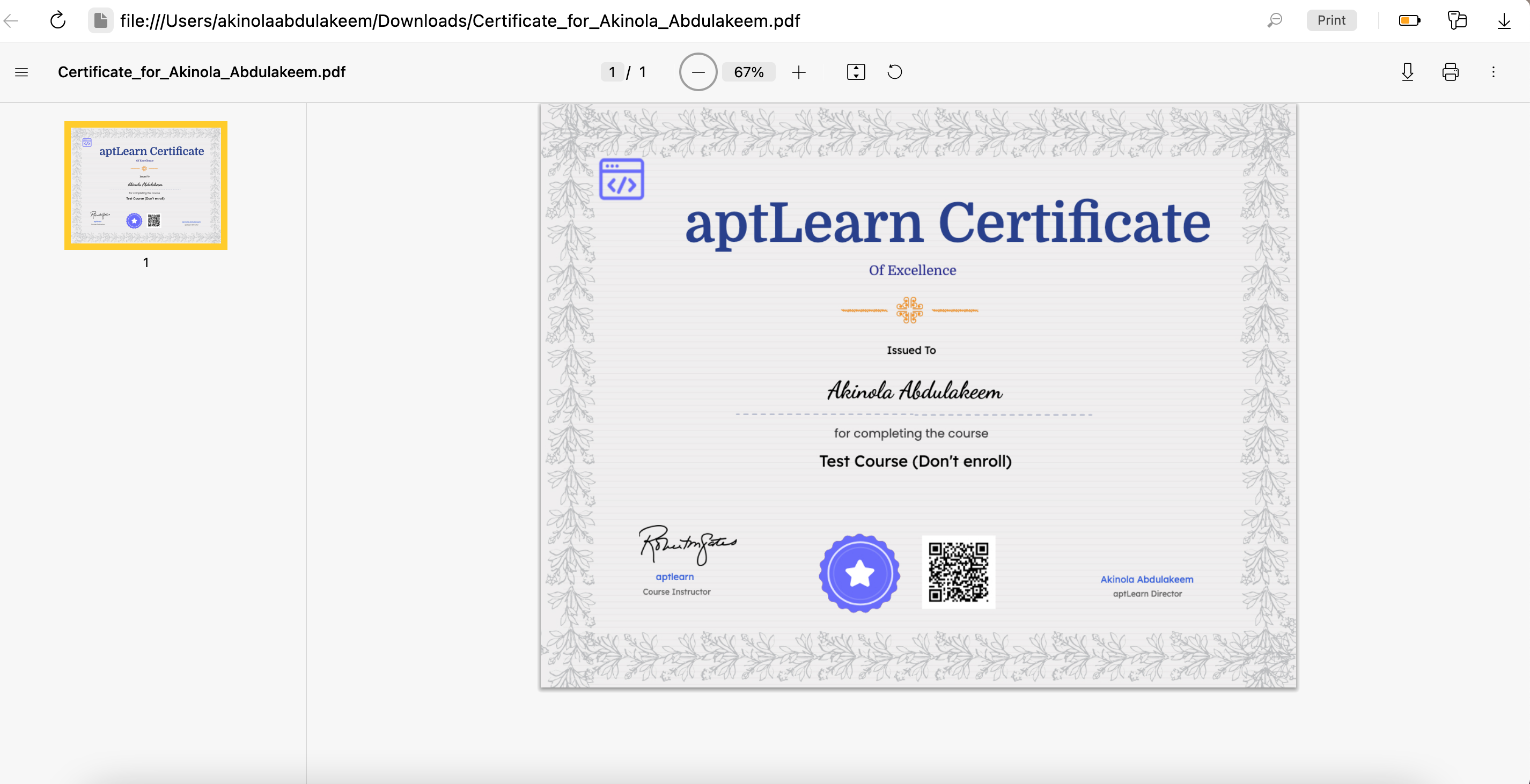 aptLearn Essentials and Learning flow