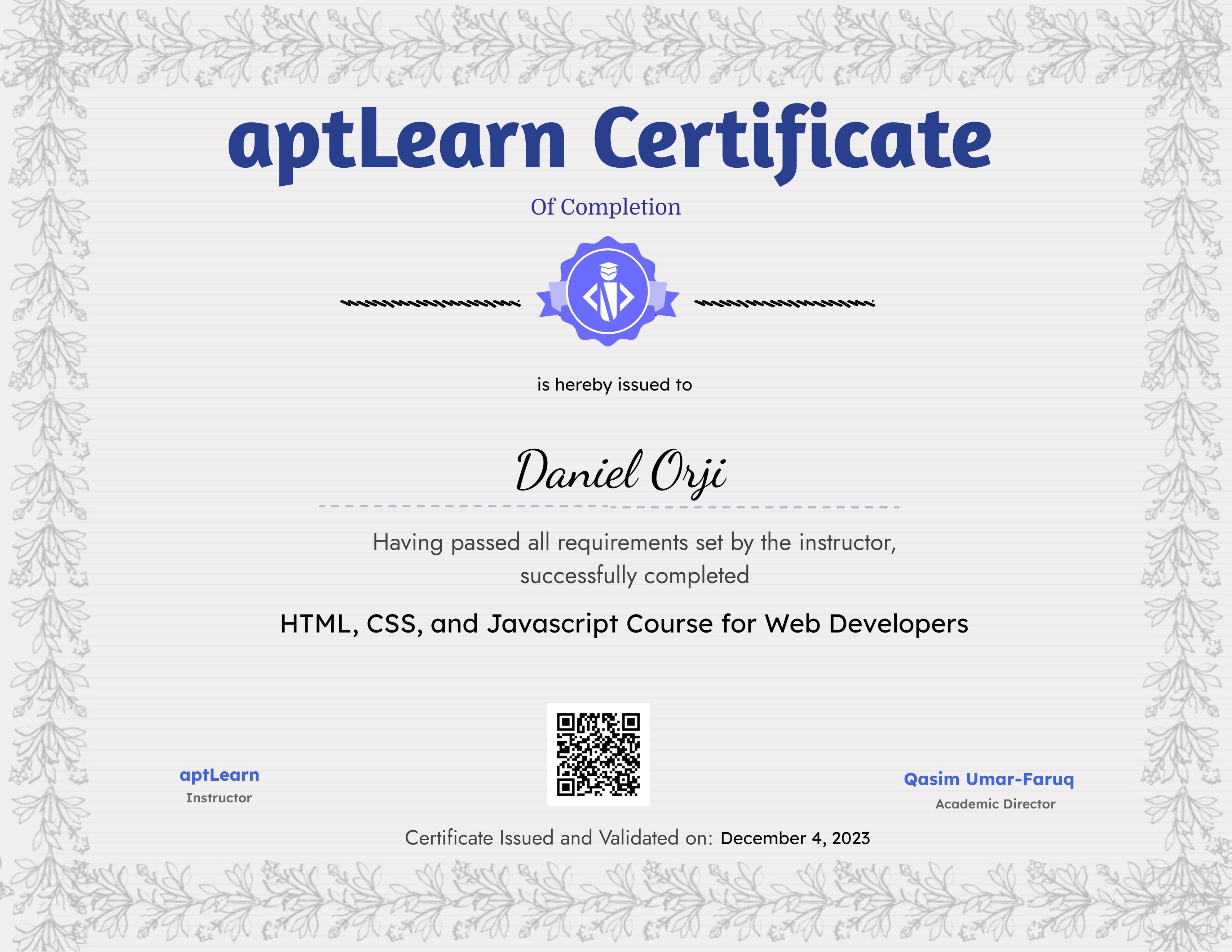HTML, CSS, and Javascript Course for Web Developers