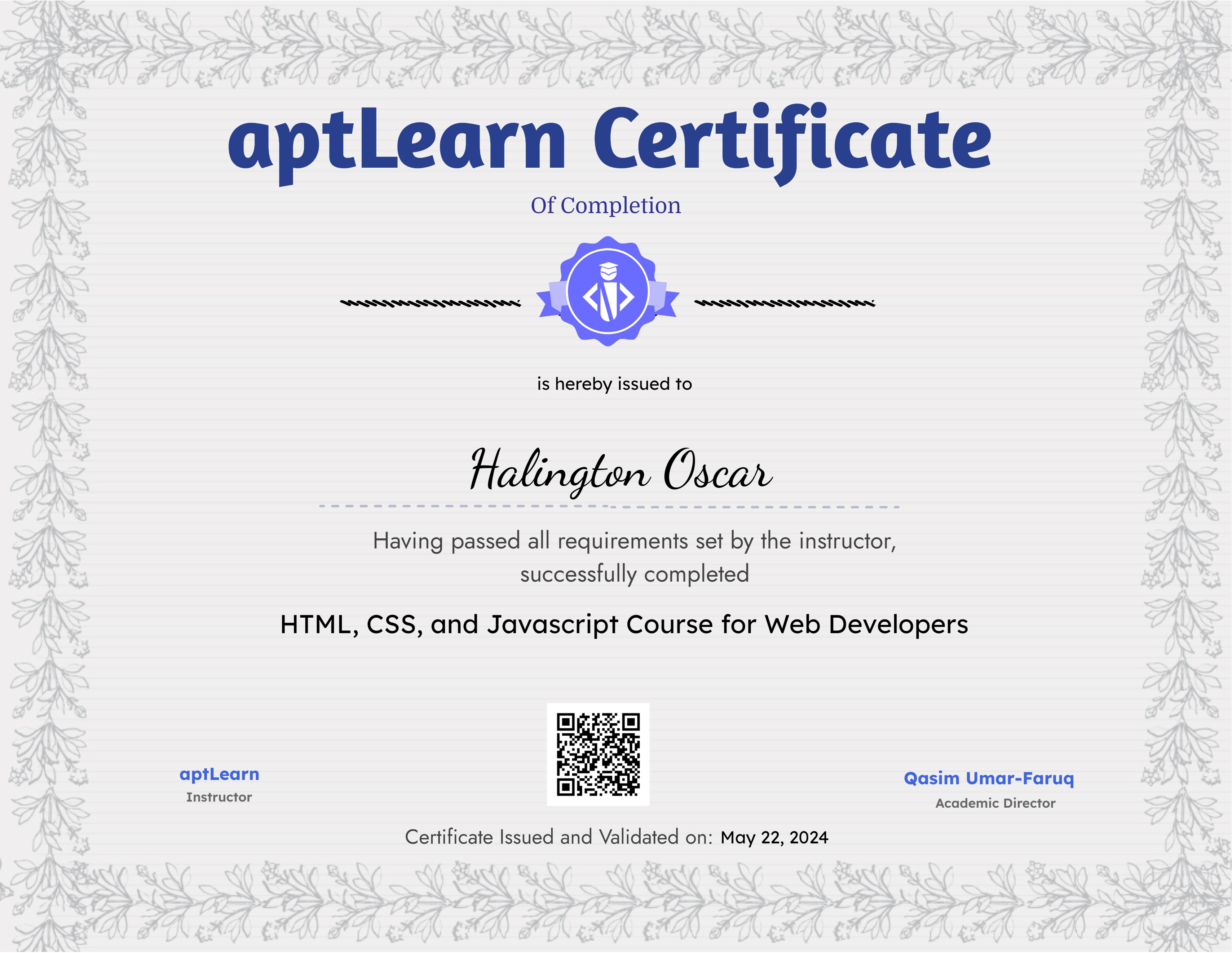 HTML, CSS, and Javascript Course for Web Developers